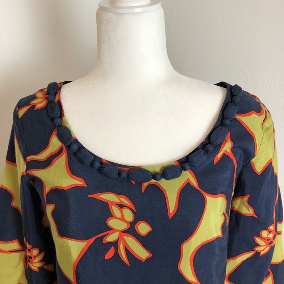 LOFT Retro Print Shift Dress - Picture 2 of 8